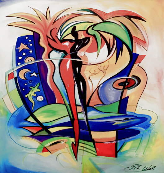 Cosmic Gecko HC 2004 Limited Edition Giclee on Canvas by Alfred Gockel ...