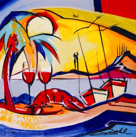 Wine by the Bay Limited Edition Print - Alfred Gockel