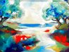 Secret Hideaway II 1995 - 34x42 - Framed Acrylic on Canvas - Huge Original Painting by Alfred Gockel - 0