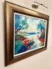 Secret Hideaway II 1995 - 34x42 - Framed Acrylic on Canvas - Huge Original Painting by Alfred Gockel - 2