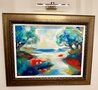 Secret Hideaway II 1995 - 34x42 - Framed Acrylic on Canvas - Huge Original Painting by Alfred Gockel - 1