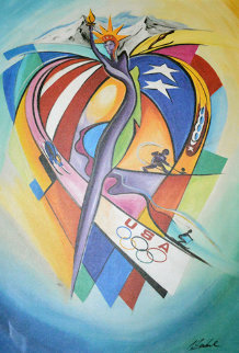 USOC Olympic Celebration Limited Edition Print - Alfred Gockel USOC Olympic Celebration Limited Edition Print - Alfred Gockel
