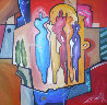 Mingle 1992 39x39 Original Painting by Alfred Gockel - 0 Mingle 1992 39x39 Original Painting by Alfred Gockel - 0