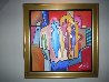 Mingle 1992 39x39 Original Painting by Alfred Gockel - 1 Mingle 1992 39x39 Original Painting by Alfred Gockel - 1