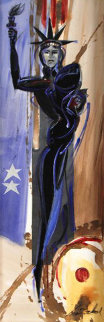 Liberty Bound 54x22 Original Painting - Alfred Gockel Liberty Bound 54x22 Original Painting - Alfred Gockel
