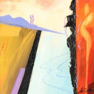 Revelations 21x21 Original Painting - Alfred Gockel Revelations 21x21 Original Painting - Alfred Gockel