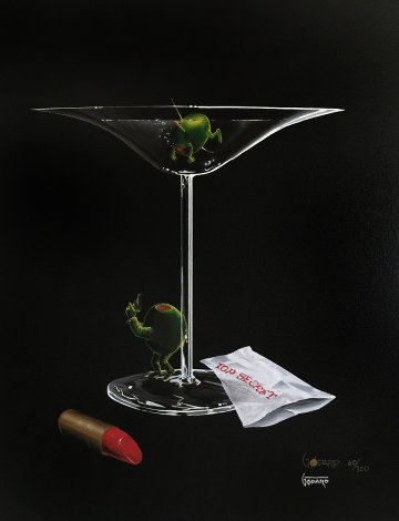 Mystery Martini 2002 Limited Edition Print - Michael Godard