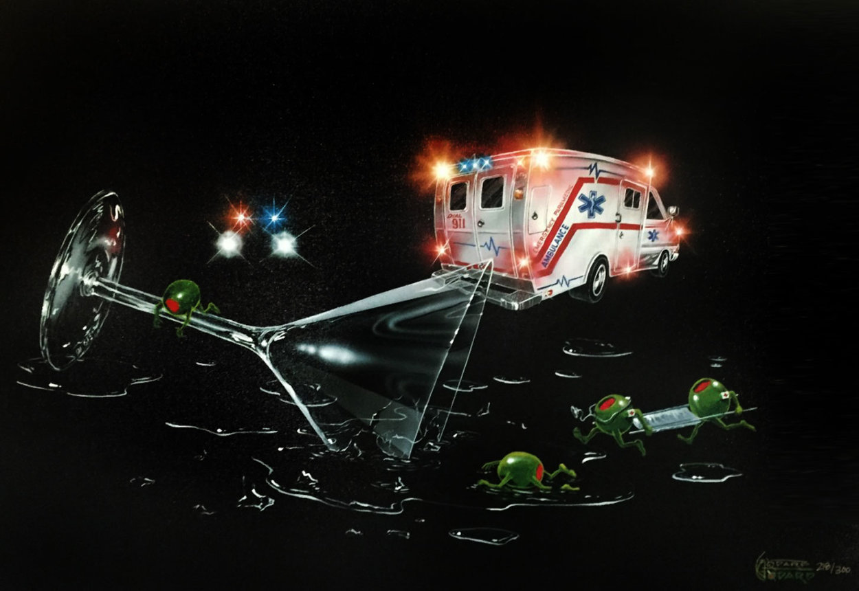 Party Foul 2004 Limited Edition Print by Michael Godard Party Foul 2004 Limited Edition Print by Michael Godard