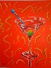 Red Martini 2002 24x24 Original Painting by Michael Godard - 0 Red Martini 2002 24x24 Original Painting by Michael Godard - 0