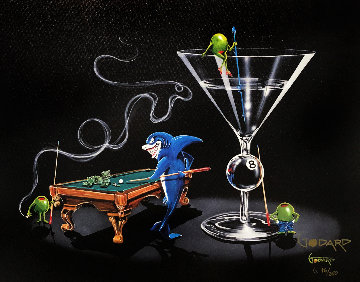 Pool Shark 2 Empty Pockets 2009 Limited Edition Print - Michael Godard Pool Shark 2 Empty Pockets 2009 Limited Edition Print - Michael Godard