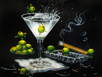 Olive Party II 2009 Limited Edition Print - Michael Godard Olive Party II 2009 Limited Edition Print - Michael Godard