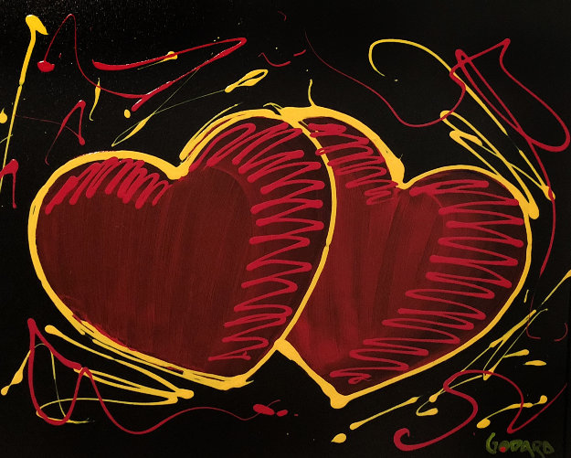 Hearts of Hope 2017 24x30 Original Painting by Michael Godard Hearts of Hope 2017 24x30 Original Painting by Michael Godard