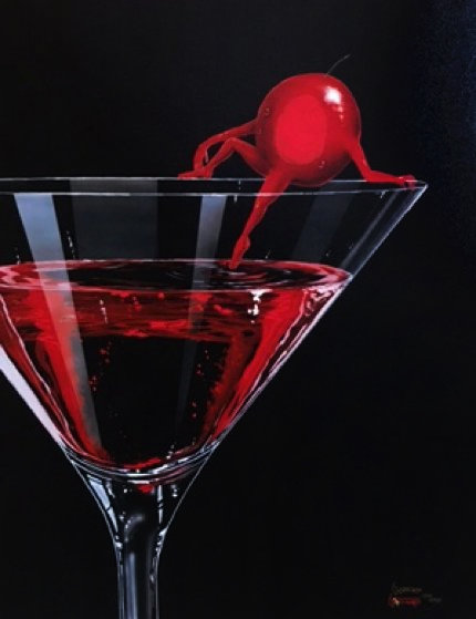 Cherry Cosmo Martini 2009 Limited Edition Print by Michael Godard Cherry Cosmo Martini 2009 Limited Edition Print by Michael Godard