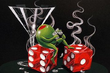 Sitting on 7's AP 2004 Limited Edition Print - Michael Godard