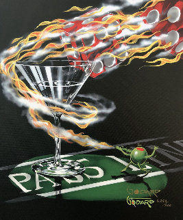 Don't Drink and Draw Series: Burning It Up 2007 Limited Edition Print - Michael Godard Don't Drink and Draw Series: Burning It Up 2007 Limited Edition Print - Michael Godard