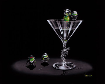 Gangster Martini (2 Shots And a Splash) 2004 Limited Edition Print - Michael Godard Gangster Martini (2 Shots And a Splash) 2004 Limited Edition Print - Michael Godard