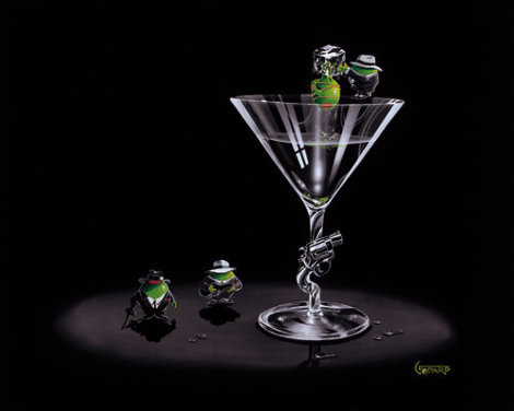 Gangster Martini (2 Shots And a Splash) 2004 Limited Edition Print - Michael Godard