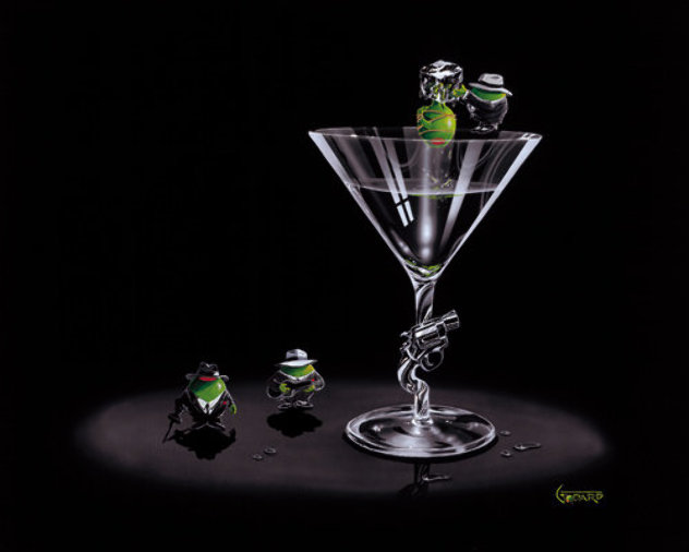 Gangster Martini (2 Shots And a Splash) 2004 Limited Edition Print by Michael Godard