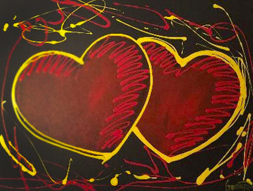 Hearts of Hope 2018 41x33 Original Painting - Michael Godard Hearts of Hope 2018 41x33 Original Painting - Michael Godard