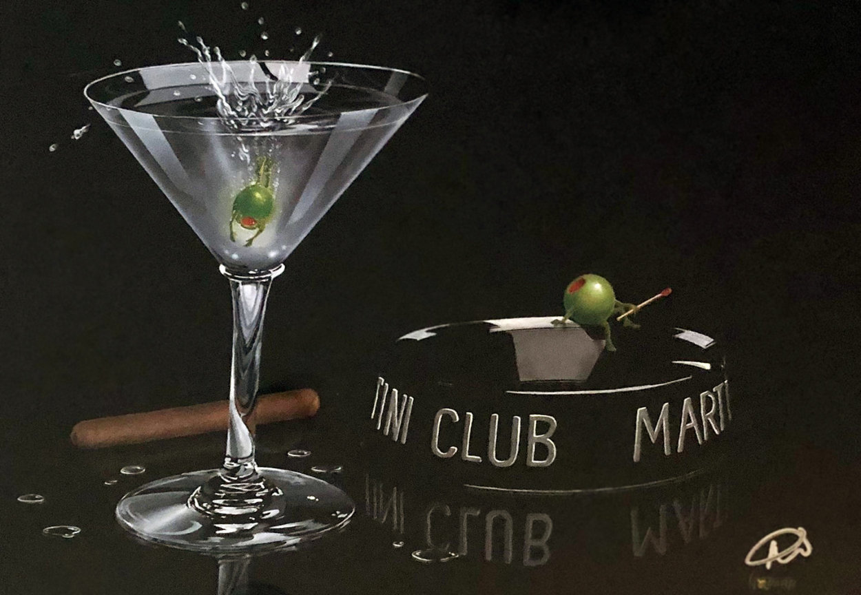 Martini Club 2009 Limited Edition Print by Michael Godard Martini Club 2009 Limited Edition Print by Michael Godard