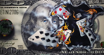 $100 Bill - Full House 2010 Limited Edition Print - Michael Godard $100 Bill - Full House 2010 Limited Edition Print - Michael Godard