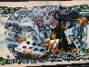 $100 Bill Full-House Player on Fire 2015 Embellished Huge Limited Edition Print by Michael Godard - 2