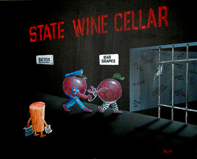 Bad Grapes 2002 Limited Edition Print by Michael Godard