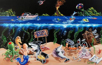 Sandbar 3-D 2008 Set of 2 Limited Edition Print - Michael Godard Sandbar 3-D 2008 Set of 2 Limited Edition Print - Michael Godard