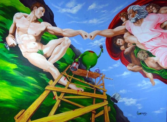 Michelangelo - Huge 50x40 - Italy by Michael Godard