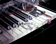 Michael Godard The Key to Wine Fantasy Wine Piano Music Funny Print Poster 24x36