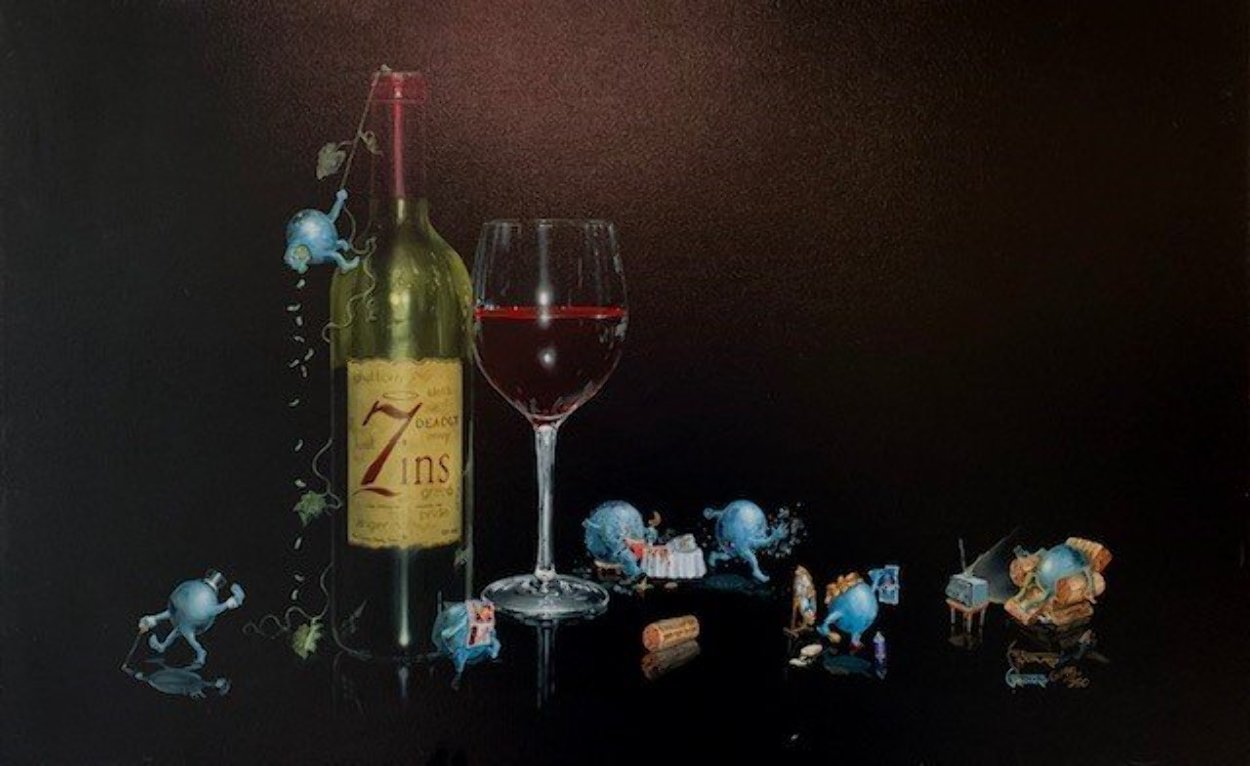7 Deadly Zins 2003 Limited Edition Print by Michael Godard 7 Deadly Zins 2003 Limited Edition Print by Michael Godard