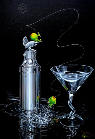 Marlin Martini 2003 - Giclee on Canvas Limited Edition Print - Michael Godard