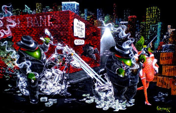 Gangster Chopper Featuring Al Capone 2007 Limited Edition Print - Michael Godard Gangster Chopper Featuring Al Capone 2007 Limited Edition Print - Michael Godard