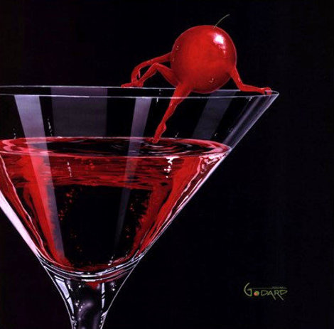 Cherry Cosmo Martini 2008 Limited Edition Print - Michael Godard