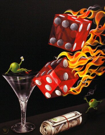 Shoot the Wad 2004 - Giclee on Canvas Limited Edition Print - Michael Godard