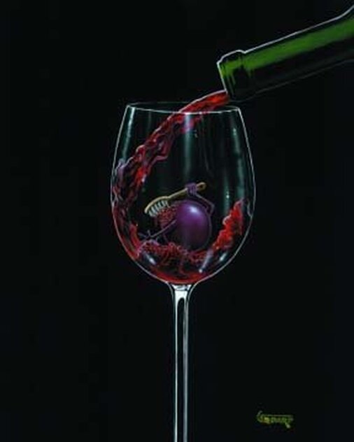 Grape Bath 2009 - Giclee on Canvas Limited Edition Print by Michael Godard