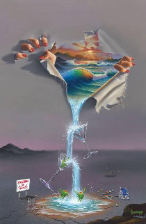Fountain of Youth 2009 Embellished Limited Edition Print - Michael Godard Fountain of Youth 2009 Embellished Limited Edition Print - Michael Godard