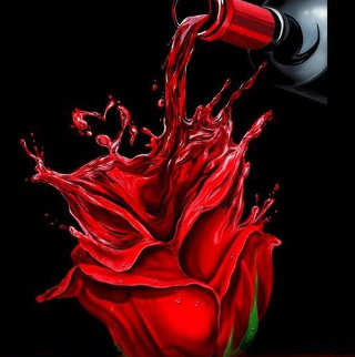 Flower of Love 2017 Heavily Embellished Limited Edition Print - Michael Godard Flower of Love 2017 Heavily Embellished Limited Edition Print - Michael Godard