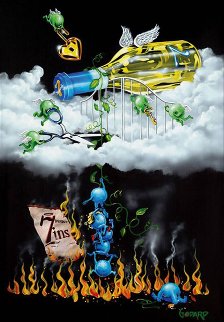 Grape Confusion 2009 Embellished Limited Edition Print - Michael Godard Grape Confusion 2009 Embellished Limited Edition Print - Michael Godard