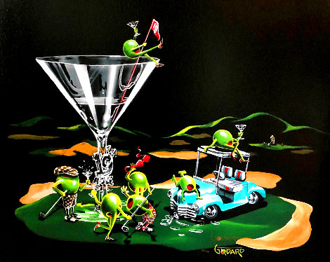 19th Hole Don't Drink and Draw Series 2006 - Golf Limited Edition Print - Michael Godard