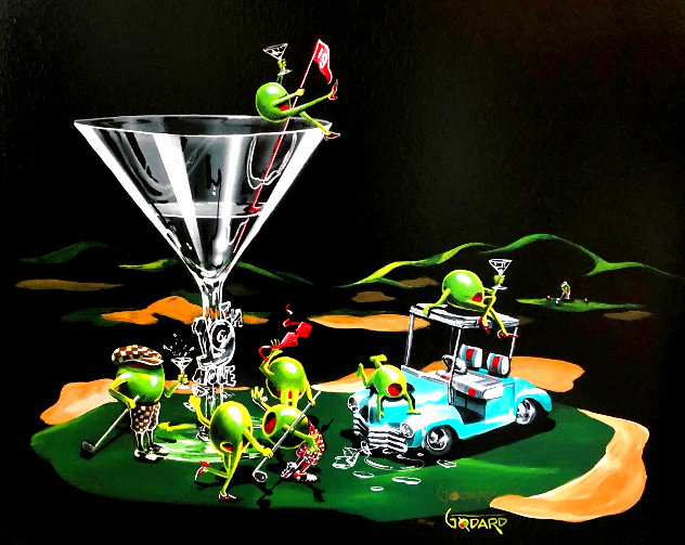 19th Hole Don't Drink and Draw Series 2006 - Golf Limited Edition Print by Michael Godard
