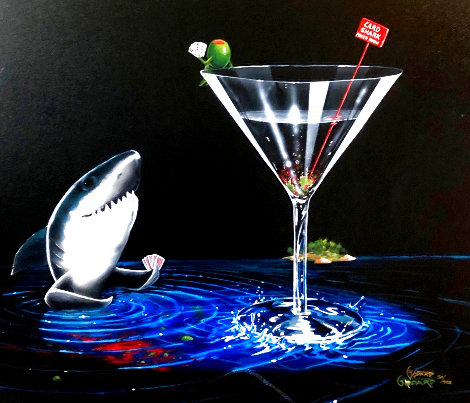 Card Shark: Don't Drink and Draw Series 2006 Limited Edition Print - Michael Godard