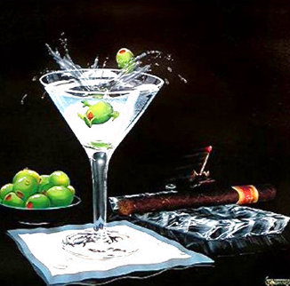 Olive Party Limited Edition Print - Michael Godard Olive Party Limited Edition Print - Michael Godard