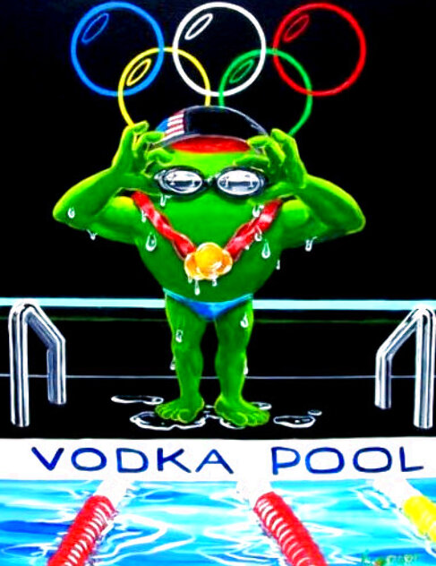 Gold Fish 2008 - Vodka - Olympics Limited Edition Print by Michael Godard