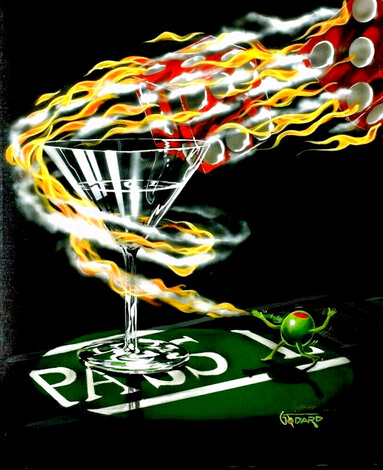 Burning It Up 2007 - Huge Giclee on Canvas Limited Edition Print - Michael Godard