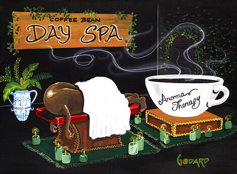 Aroma Therapy 2010  Huge 46x58 - Giclee on Canvas Limited Edition Print - Michael Godard