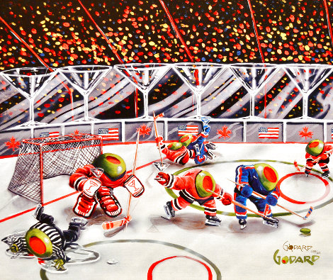 We Olive Hockey 2007 Limited Edition Print - Michael Godard
