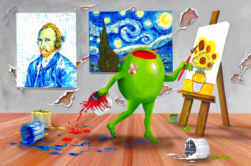 Van Gogh ME 2010 Embellished Super Huge Limited Edition Print - Michael Godard Van Gogh ME 2010 Embellished Super Huge Limited Edition Print - Michael Godard