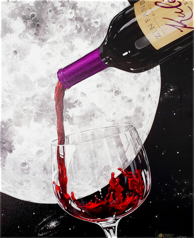 Lovers Moon II - Giclee on Canvas Limited Edition Print - Michael Godard