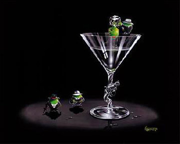 Gangster Martini - 2 Shots And a Splash G 2004 Limited Edition Print - Michael Godard Gangster Martini - 2 Shots And a Splash G 2004 Limited Edition Print - Michael Godard